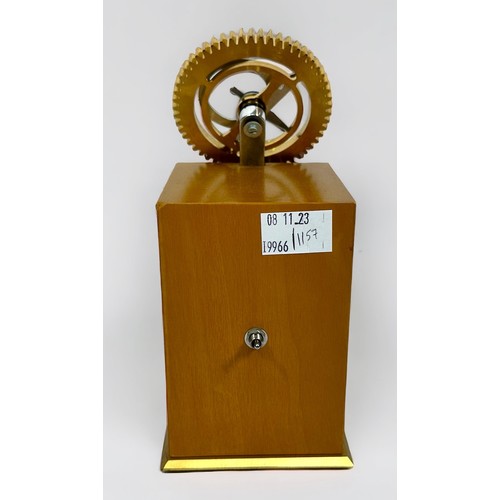 124 - A scarce Omega watch retail/dealer display stand, modelled with two interlocking and rotating batter... 