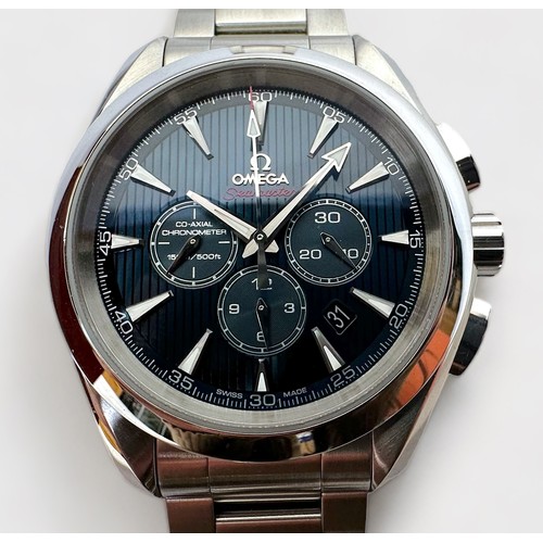 125 - A gents Omega Seamaster Aqua Terra London 2012 Olympic Wristwatch, limited edition stainless steel, ... 