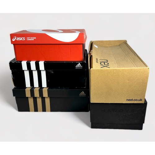 620 - Four assorted pairs of London 2012 Olympic themed shoes, including, a pair of Nike Air Max Hyperfuse... 