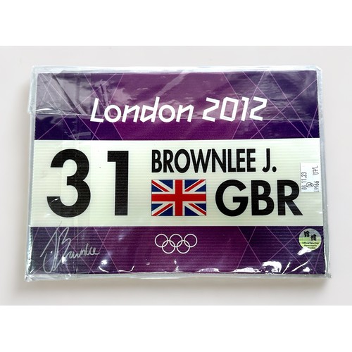 624 - The Brownlee Brothers, Official Sporting Memorabilia of Team GB and London 2012, a Competition Used ... 