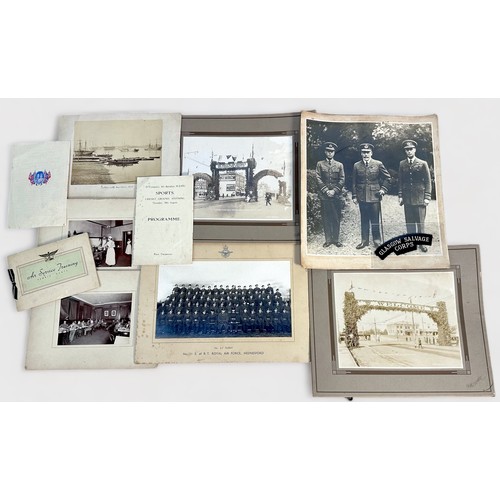 350 - A collection of old monochrome phortographs, including the London Salvage Corps Fire (nicely delinia... 