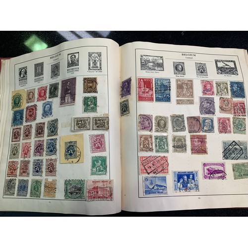 353 - A Schoolboy Collection of GB and World stamps, mostly used and L/M, in ten various albums, together ... 