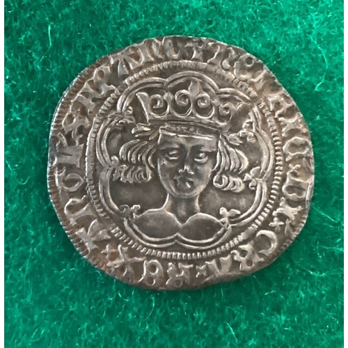 310 - A silver Henry VI groat, Annulet issue (1422-1430). London mint. Flan and legends sharp to the touch... 