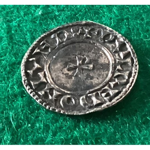 311 - A Saxon Edward the Confessor (1042-66) silver penny. Lovely strike and round coin. Just a bit of wea... 