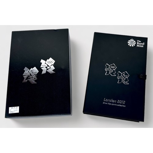 334 - A Royal Mint ‘London 2012 Silver 50p Sports Collection’, comprising 29 coins, in original fitted cas... 