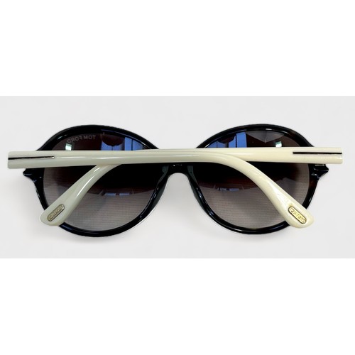 359 - A pair of ladies Tom Ford 'Milena' Sunglasses, 'Ivory with Havana brown gradient lenses', model TF 3... 