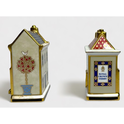 53 - Two Royal Crown Derby porcelain paperweights, 'The China Shop,' and 'The Greengrocer,'