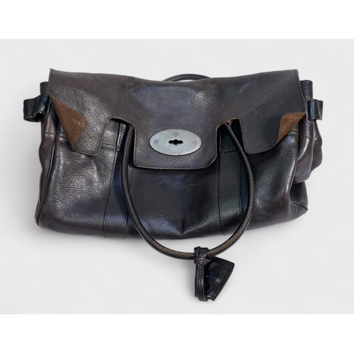 357 - A ladies Mulberry 'Bayswater' brown leather handbag, with original protective dust-bag