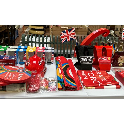 678 - A large collection of assorted Coca-Cola memorabilia, most relating to London 2012, to include, two ... 