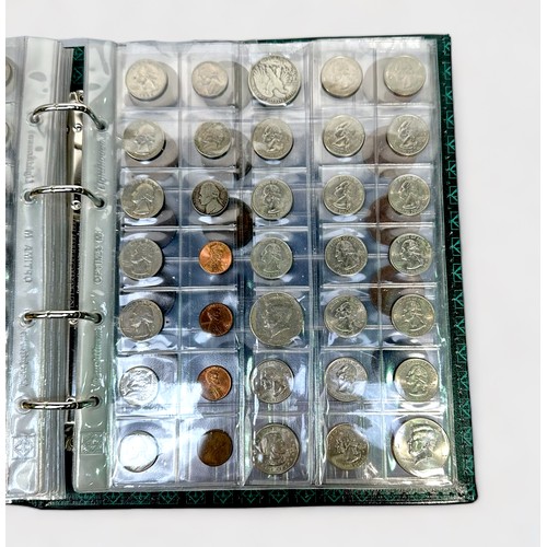 337 - A ring-binder of coins including George III-ERII, Imperial decimal, various denominations and condit... 