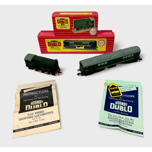 468 - Two boxed Hornby-Dublo ‘OO’ gauge Locomotives (2-Rail), comprising, 2231 0-6-0 Diesel-Electric Shunt... 