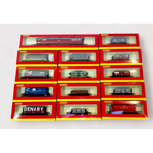 473 - Fourteen various boxed Hornby ‘OO’ gauge rolling stock wagons and tankers, to include, R6543 Murdock... 