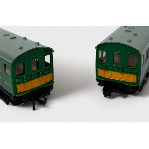 482 - Two boxed Hornby-Dublo 4150 S.R. Electric Driving Trailer Coaches, housed in original boxes