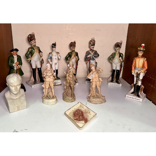 27 - Three Boer War porcelain figures and associated lozenge dish by MacIntyre & Co 'A Gentleman in Khark... 