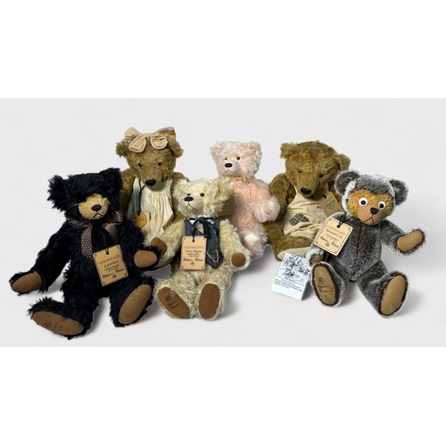 Six limited edition Robin Rive teddy bears, including Countrylife