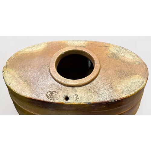 46 - A 19th century large salt-glaze Stoneware Pottery Barrel, by (James) Stiff, Lambeth, London, 47cm hi... 