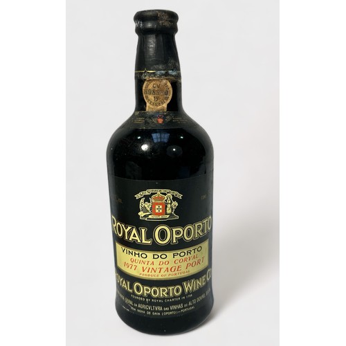 776 - A 75cl bottle of Royal Oporto, 1977 vintage port, in original paper wrapper with card box