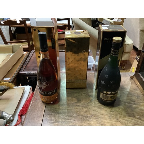 781 - Three assorted boxed bottles of French Cognac, comprising, Remy Martin V.S. Petite Champagne Cognac,... 