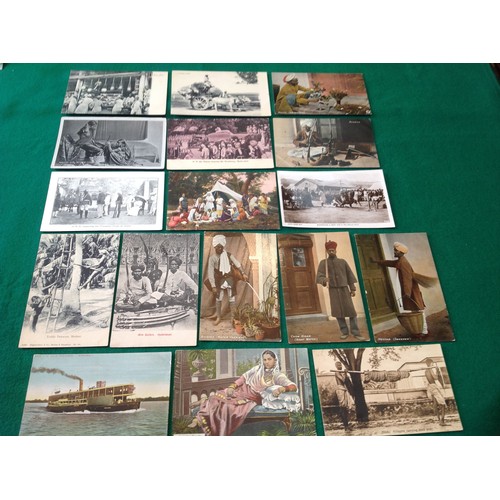 330 - A decent selection of approximately 153 standard-size postcards of India, Ceylon (Sri Lanka) and Bur... 