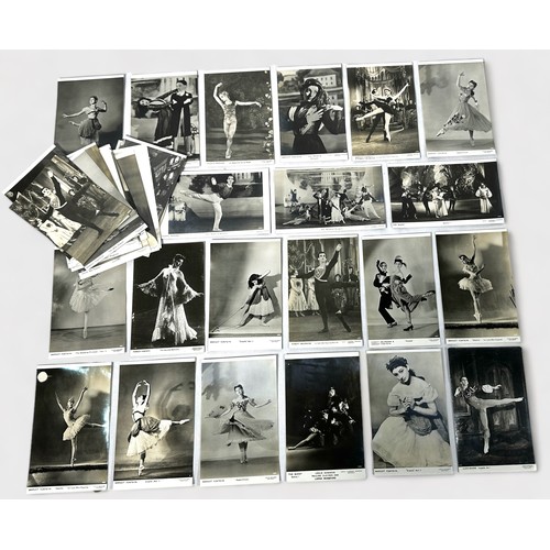 451 - A collection of 66 assorted monochrome photographs depicting ballet dancers, thirty-two of which hav... 