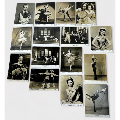 451 - A collection of 66 assorted monochrome photographs depicting ballet dancers, thirty-two of which hav... 