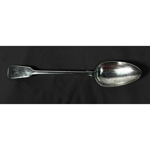 119 - An early Victorian silver 'fiddle pattern' basting spoon, London, 1842, maker's mark of Charles Boyt... 