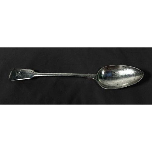 119 - An early Victorian silver 'fiddle pattern' basting spoon, London, 1842, maker's mark of Charles Boyt... 