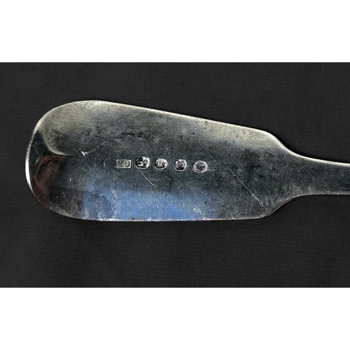 119 - An early Victorian silver 'fiddle pattern' basting spoon, London, 1842, maker's mark of Charles Boyt... 