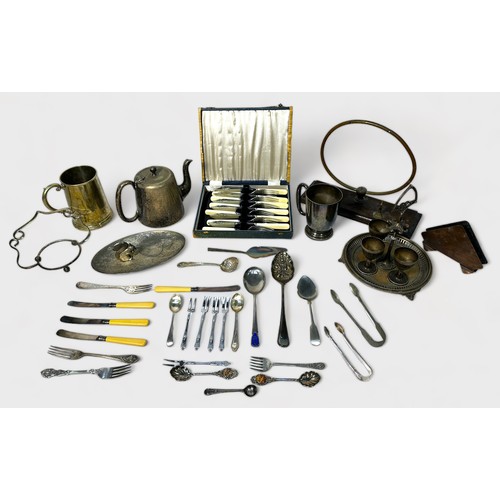 115 - A good quantity of assorted silver-plated items and metalwares, comprising, tureens, salvers, candel... 