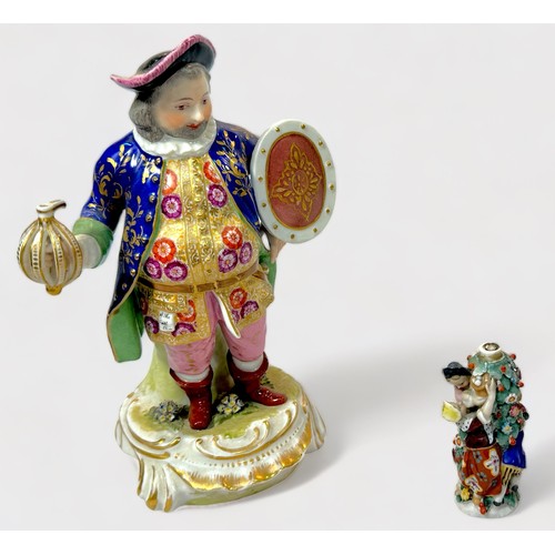 8 - An early 19th Century Derby Porcelain figure of John Falstaff, painted in polychrome enamels, (as fo... 