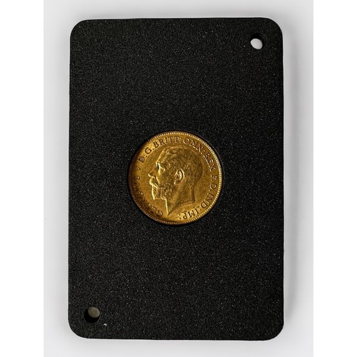 288 - A George V Gold Half-Sovereign, 1911, 22ct, 3.99g, about VF, in two-piece plastic capsule, fitted di... 