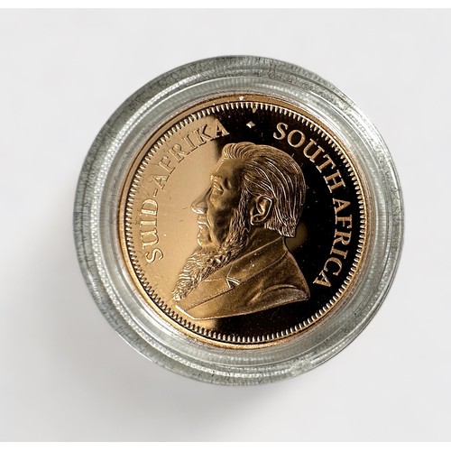 297 - A South Africa Mint 50th Anniversary 2017 1/4 oz Gold Krugerrand, 22ct/Au 916, 8.482g, Proof Struck,... 