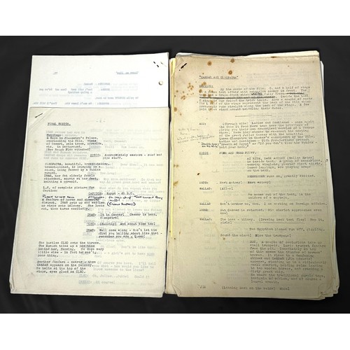 468 - A typed first draft script for ‘Carry on Cleo’, by Talbot Rothwell, with hand-written annotations th... 