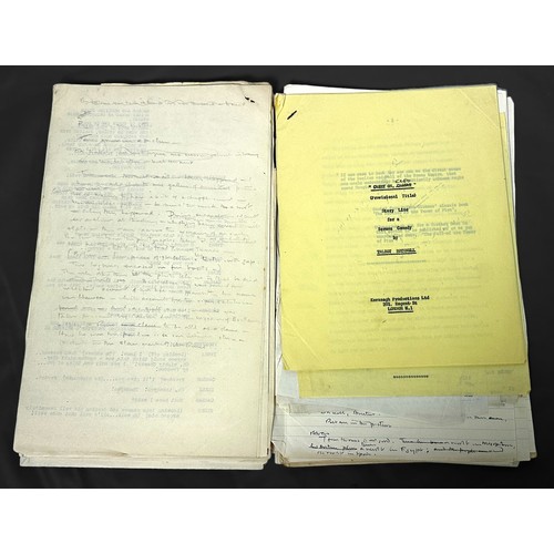 468 - A typed first draft script for ‘Carry on Cleo’, by Talbot Rothwell, with hand-written annotations th... 