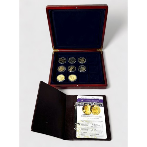 309 - HM QEII 80th Birthday Golden Proof Coin Collection, 8x Coins, each Proof Struck, 28.28g, Ag .925 Sil... 