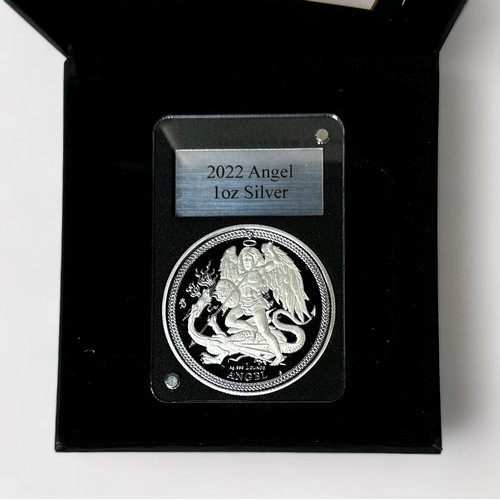 314 - Five various Silver Proof Coins comprising Angel 2022 1oz Silver Coin, 31.11g, Ag. .999 Silver, Gilb... 