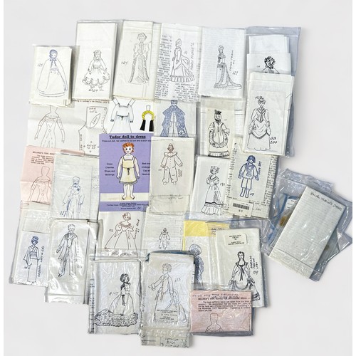 340 - Approximately twenty-five various 1980s dress patterns for dolls by Swallowhill, together with a qua... 