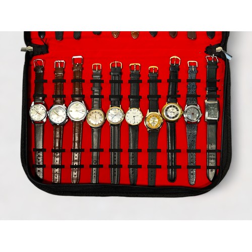 165 - A collection of 20 assorted gents vintage wristwatches including an antimagnetic Oris, a Roma automa... 