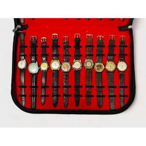 163 - A collection of 20 assorted vintage gents wristwatches including examples by Watches of Switzerland,... 