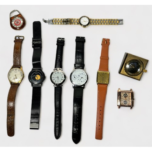 169 - A collection of assorted vintage ladies and gents wristwatches including a stainless steel Engelhard... 