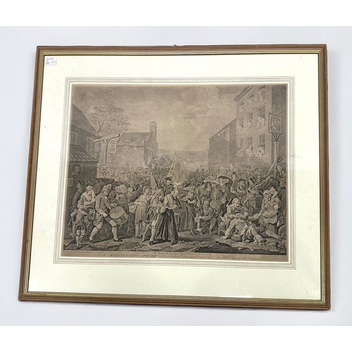 628 - Luke Sullivan RA (1705-1771). After William Hogarth, 'A Representation of the March of the Guards to... 