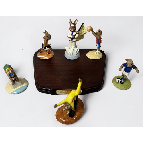 38 - A complete set of Royal Doulton Bunnykins Games with base, limited edition no. 1474/2500, comprising... 