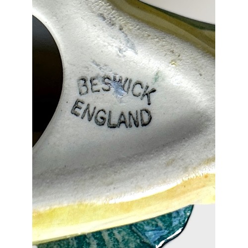 47 - A set of three Beswick Pottery graduated Kingfisher wall birds, 729-1, 2 and 3.  (3)