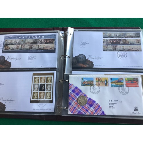 327 - Approximately 530 Post Office first day covers in albums and a few loose stamps. Very good condition... 