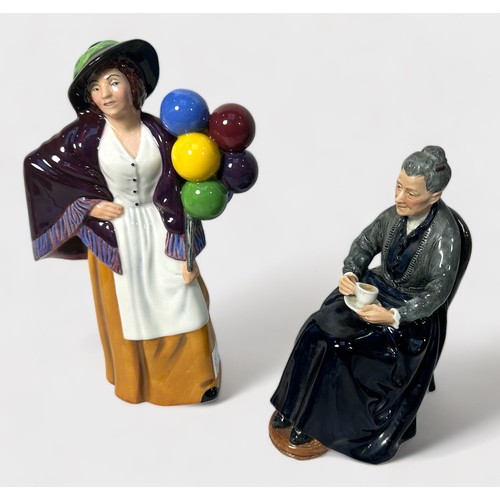 61 - Four assorted Royal Doulton character figures, comprising, The Favourite HN2249, The Cup of Tea HN23... 