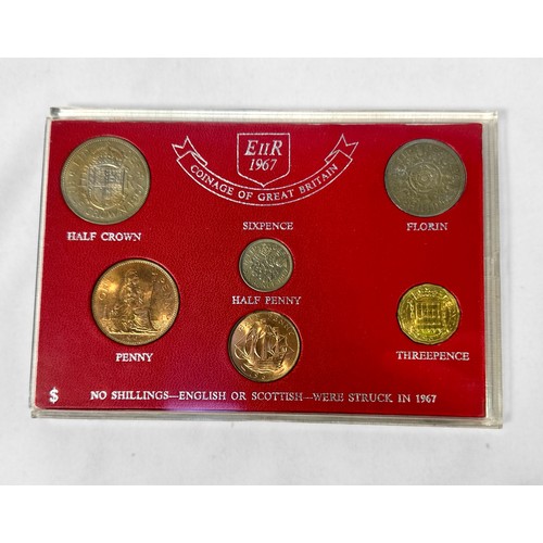 316 - Eight assorted cased 24K gold-plated commemorative coin sets, of various subjects including, QEII, M... 