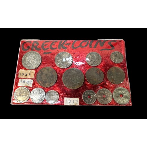 278 - A tub containing hundreds of old coins, nearly all foreign, though a few imperial GB noted.