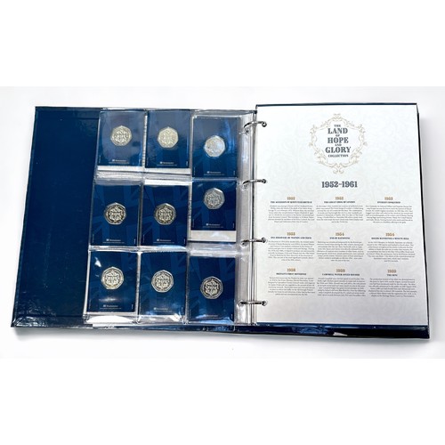 310 - Fifty Pence Collection: HM QEII Platinum Jubilee Fifty Pence Collection, 2022, 15x full 24ct plated ... 