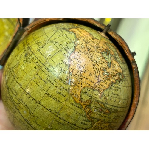 453 - A fine George III 3-inch pocket globe by John and William Cary, London, circa 1791, printed with car... 