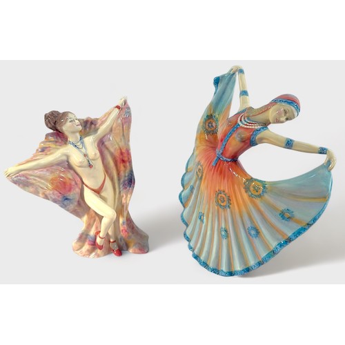 10 - Four assorted Kevin Francis pottery figures including ‘Persian Dancer’, limited edition 314/500, mod... 